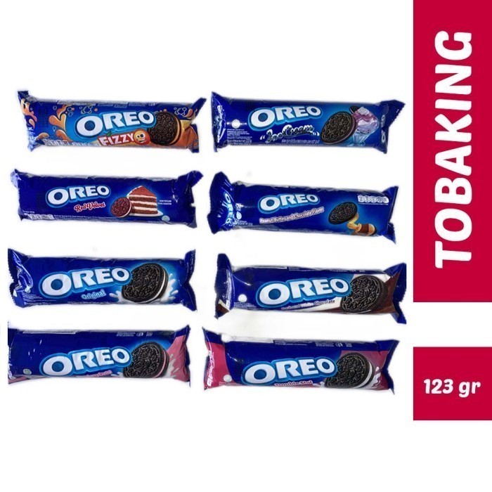 

SALE Biskuit Oreo Sandwich Roll Cream 133gr Original Strawberry Cokelat