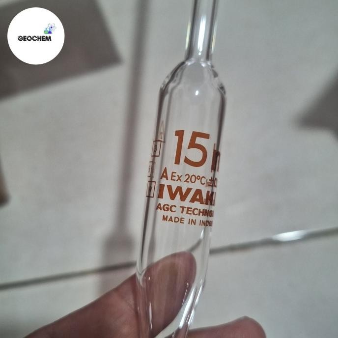 Pipet Volume 15 Ml Iwaki 7100 -15-C | Pipet Gondok 15Ml