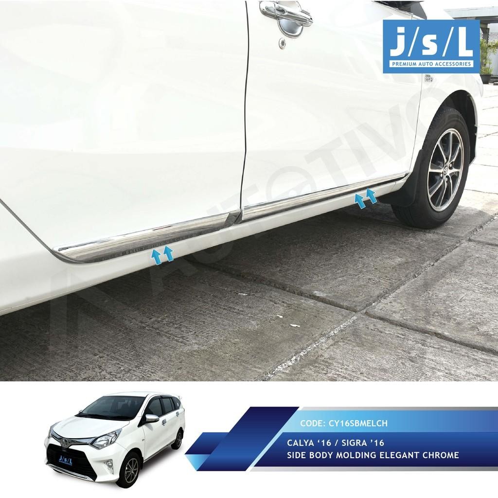 Toyota Calya List Samping Mobil Jsl / Side Body Molding Elegant Chrome