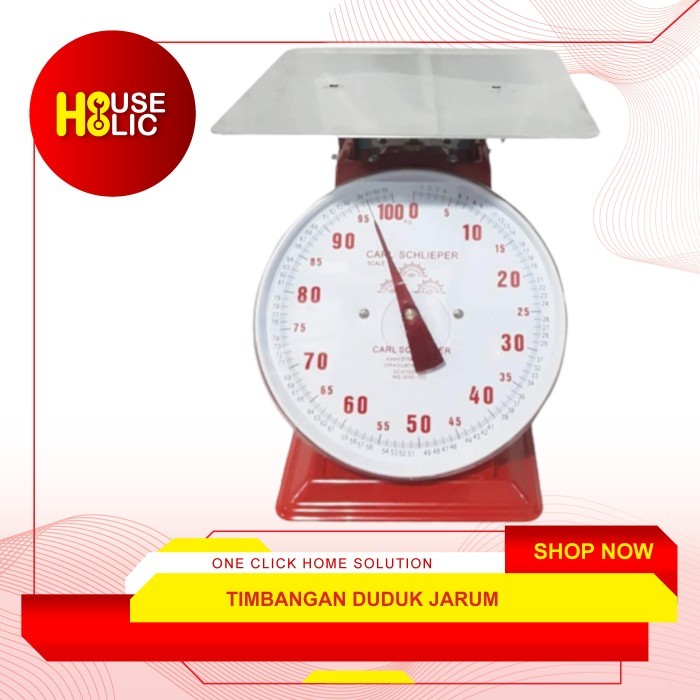 Timbangan Duduk Analog 30Kg / Timbangan Jarum Datar Plat 30 Kg