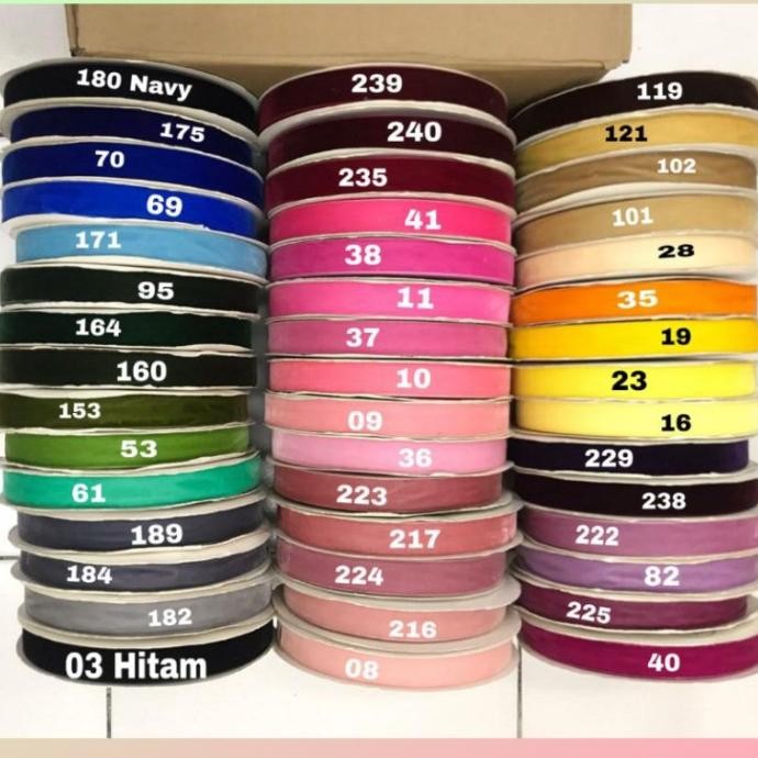 

1-Yard Pita Velvet /Pita Bludru Size 2,5 Cm ( 1" )