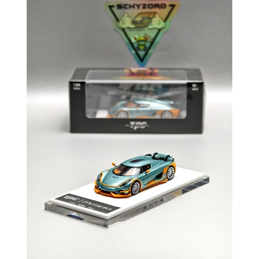 TPC Koenigsegg Regera Gulf Racing Limited Edition Ice Blue Orange