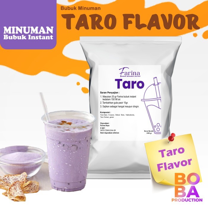 

Bubuk Taro 500Gr - Bubuk Numan Ubi Ungu - Boba Production