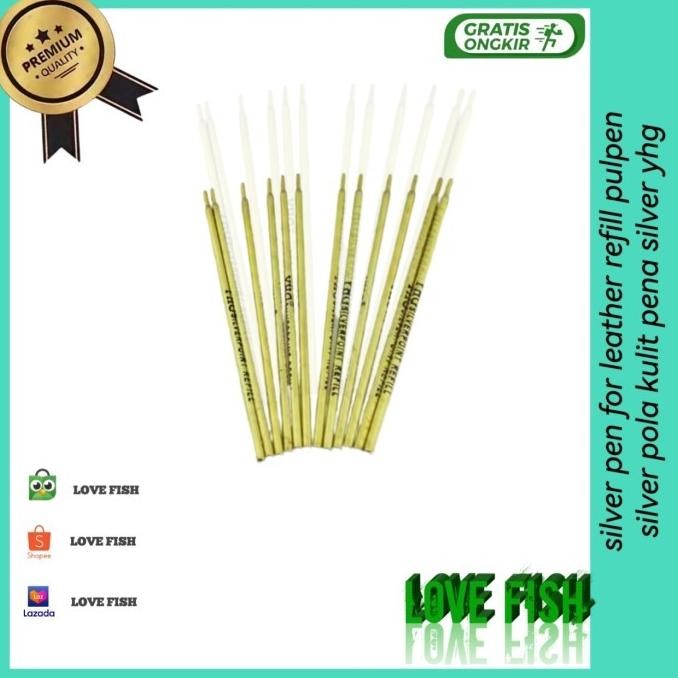 

Silver Pen For Leather Refill Pulpen Silver Pola Kulit Pena Silver Yhg