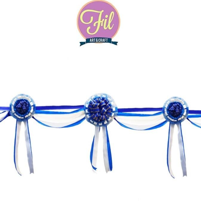 

Pita Peresmian Set / Pita Rumbai / Pita Grand Opening / Biru Putih