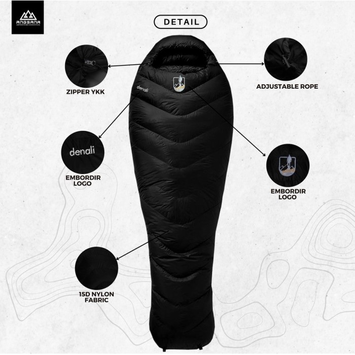Sleeping Bag Goose Down 100% Angsana Outdoor Original Fw High Performa
