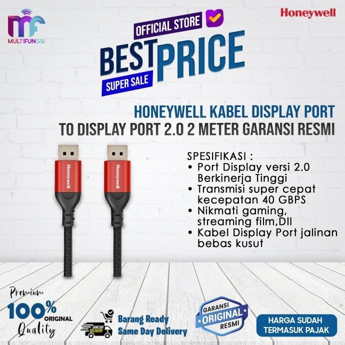 

Honeywell Kabel Display Port To Display Port 2.0 2 Meter Garansi Resmi