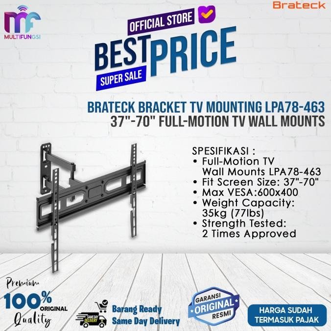 

Brateck Bracket TV Mounting LPA78-463 37"-70" Full-Motion TV Wall Mounts