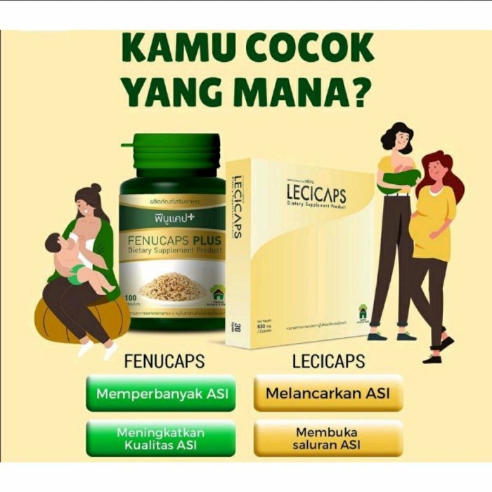 Fenucaps Plus / Lecicaps ( Pelancar ASI / ASI Booster )