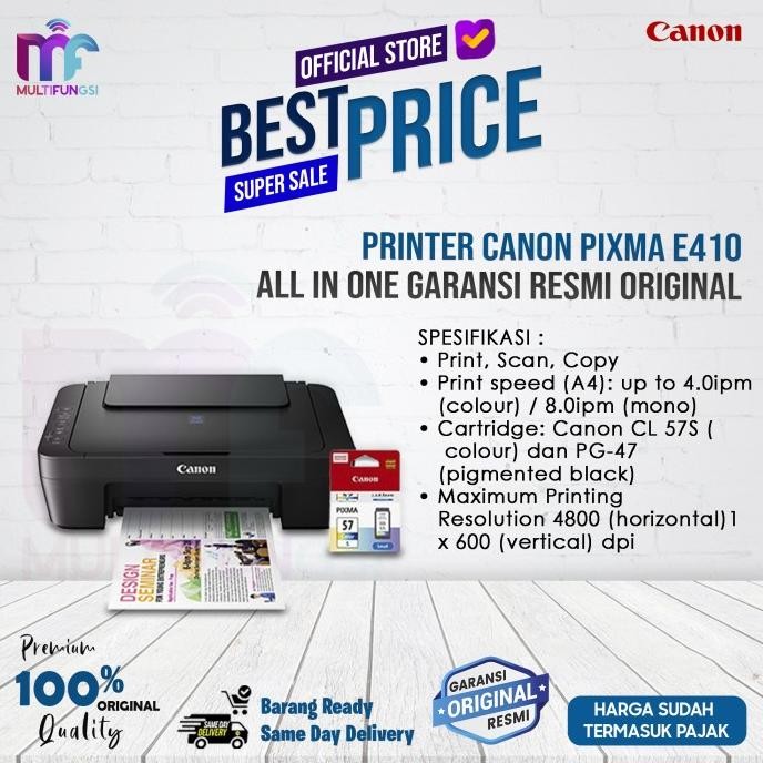 

Printer CANON PIXMA E410 All In One