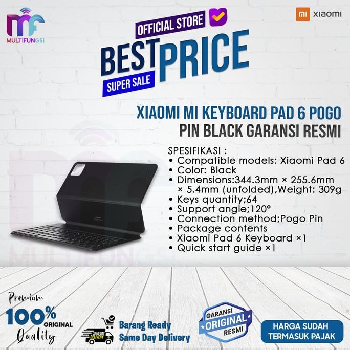 

Xiaomi Mi Keyboard Pad 6 Pogo Pin Black Garansi Resmi