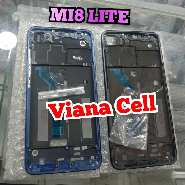 FRAME LCD XIAOMI MI8 LITE TULANG TENGAH TATAKAN LCD MI 8 LITE ORIGINAL