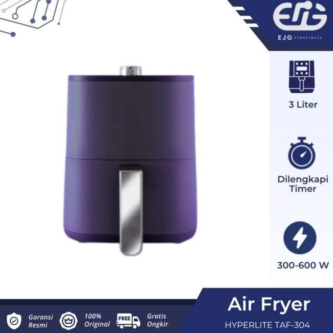 HYPERLITE AIR FRYER TAF 304  LOW WATT 3L POWER 300-600 WATT TAF304 0612T