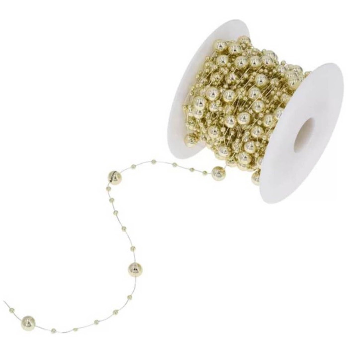 1 ROLL Aksesoris Pita Christmas - Rantai Beads Natal PS105