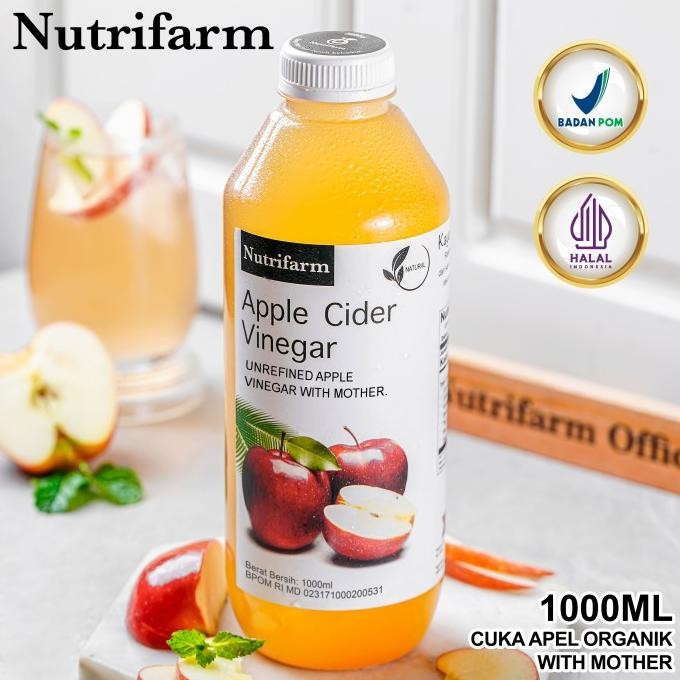 

CUKA APEL ORIGINAL ORGANIK 1000ML / APPLE CIDER VINEGAR /