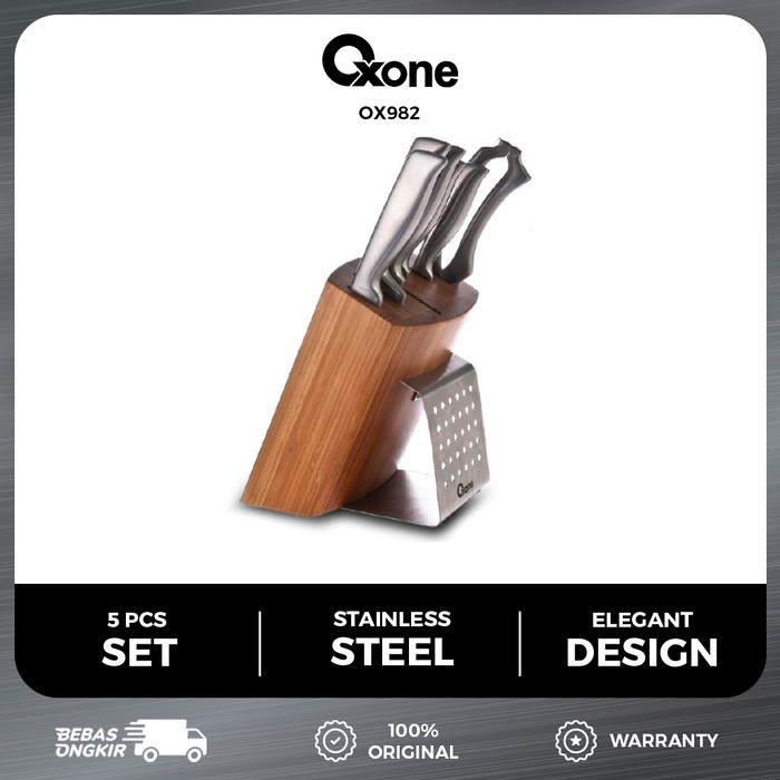 

Oxone Ox982 Set Dapur Knife Kitchen Tools 5 1 Gunting