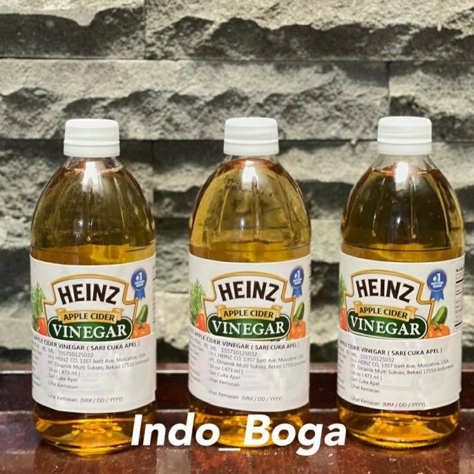 

heinz apple cider vinegar 16oz / cuka apel 473 ml