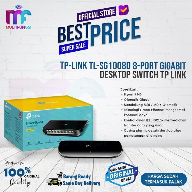 

TP-Link TL-SG1008D 8-Port Gigabit Desktop Switch TP Link