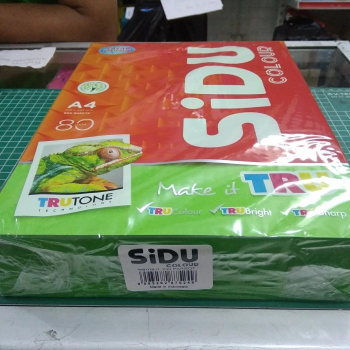 

TERMURAH - Kertas Warna SIDU A4 80gr IT 230 Parrot