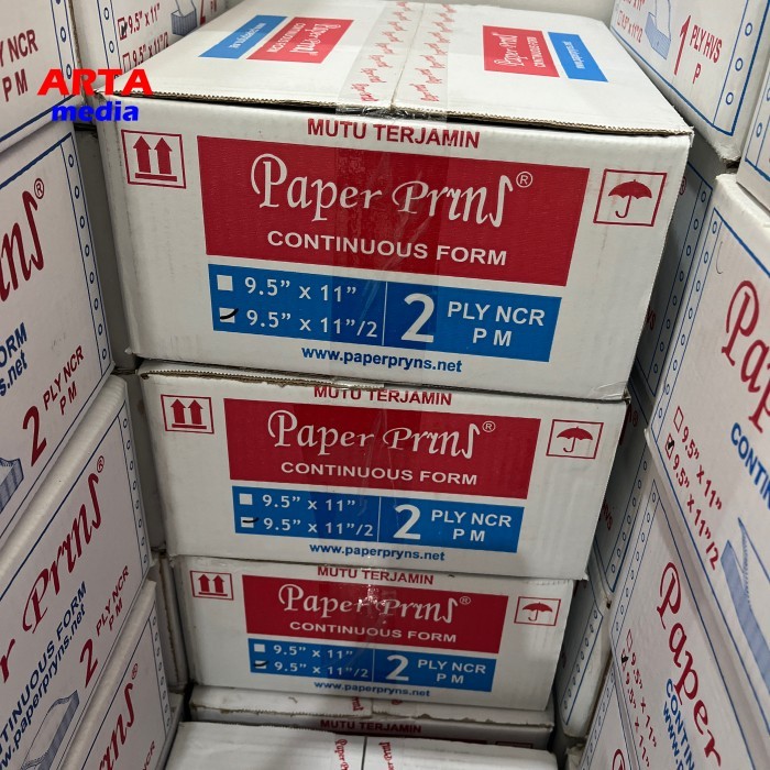 

TERBARU - Continuous Form Paper Prins 9.5"x11"/2 - 2 ply