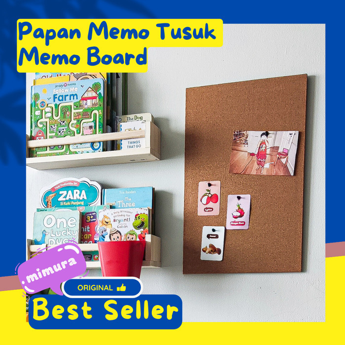 

TERBARU Papan Memo Gabus Cork Board Tusuk Pin 52x33