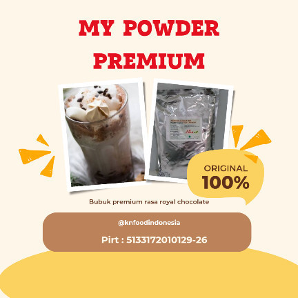 

Termurah Premium Powder Royal Chocolate -Powder Royal Chocolate Premium- 1Kg