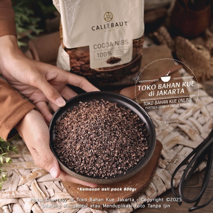 

Terlaris Callebaut Pure Cocoa Nibs 100Gr Biji Kakao Murni Coklat Nib Cokelat
