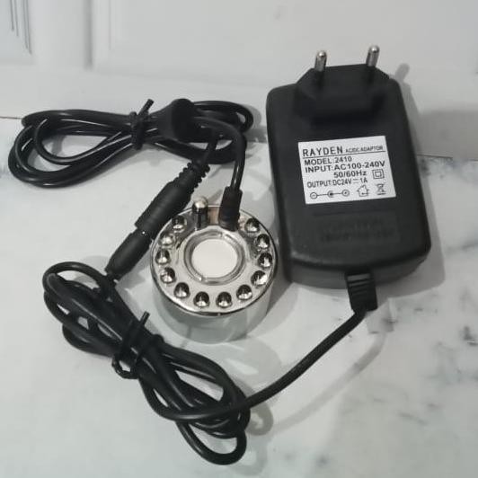 

Mist Maker 12 Mata LED RGB + Adaptor 24V 1A Alat Pembuat Kabut LED 12 Mata RGB Siap Pakai Tinggal Pasang