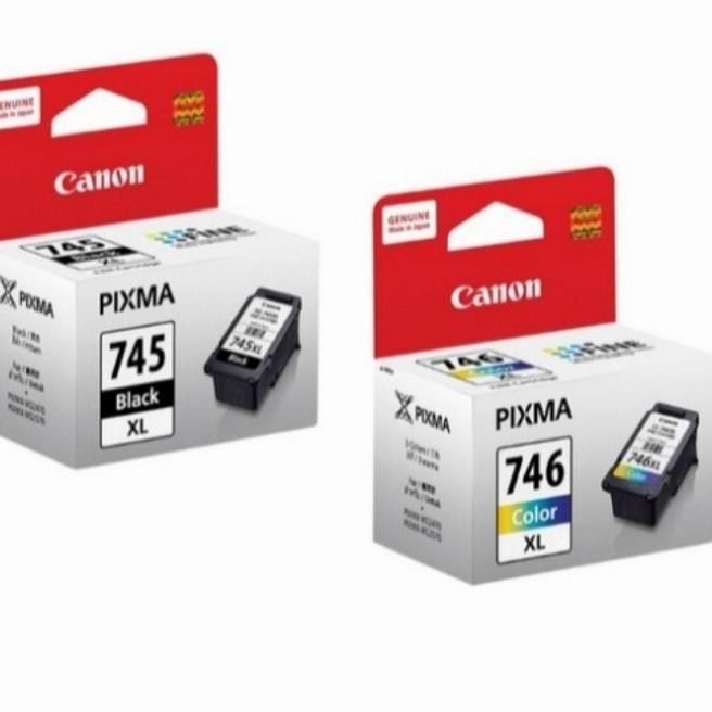Tinta Canon 745 Xl Black + 746 Xl Colour Original=Pixma Ts207.Ts307.