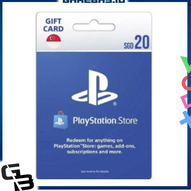  PSN Card Playstation SGD 20 / 20 DOLLAR Network Singapore / Singapura / Singapur Wallet $20 / USA /