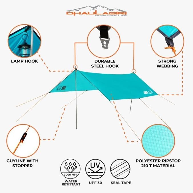 Dhaulagiri Flysheet 3X4 Meter Ultralight Waterproof