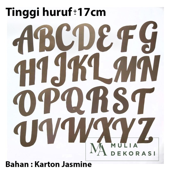 Paket Bisnis Usaha Dekorasi Inisial Huruf A-Z Dekor Lamaran Nikahan