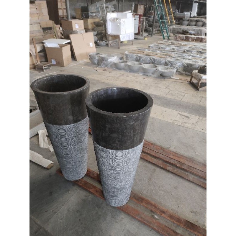 Wastafel Berdiri Batu Marmer | Free Packing Kayu