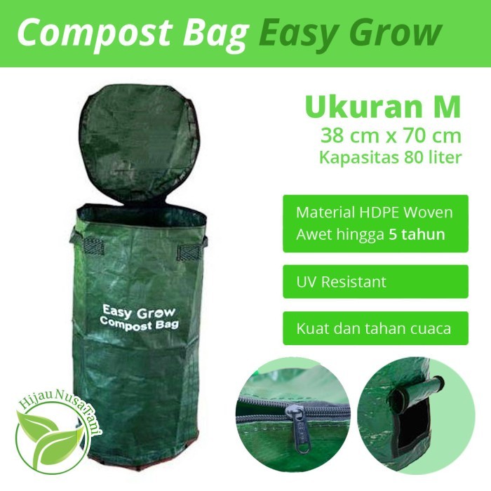 Compost Bag 80 liter EASY GROW - Kantong Kompos Standar