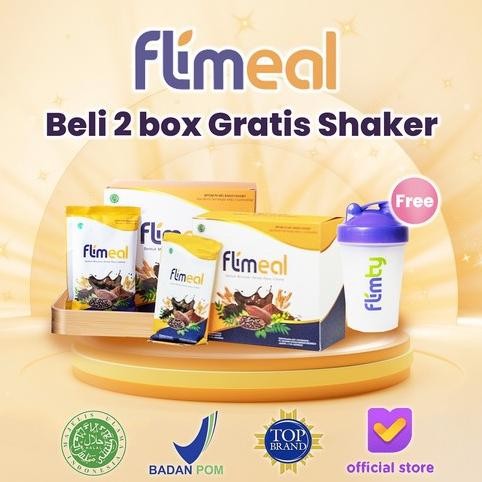 

Hot Sale ! Flimeal Flimty Pengganti Sarapan Makanan Diet Low Sugar Sachet dan Box