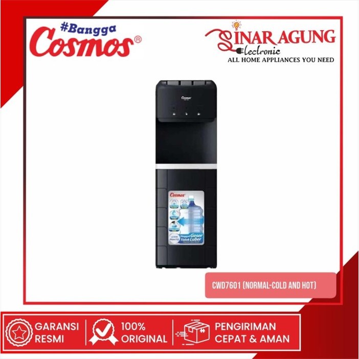 COSMOS DISPENSER GALON BAWAH CWD-7601 (NORMAL,COLD AND HOT) 100% ORI