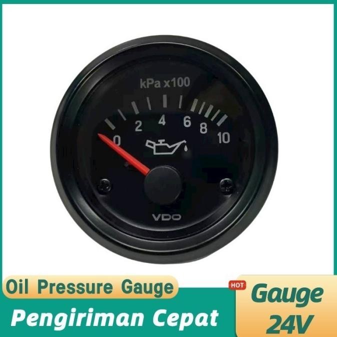

Oil Pressure Gauge 24V VDO PN 350 040 017C oil pressure Kpa 52mm 24V