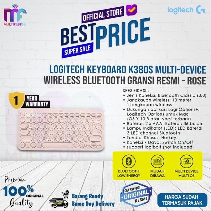 

Logitech Keyboard K380 & K380s Bluetooth Touch - Garansi Resmi