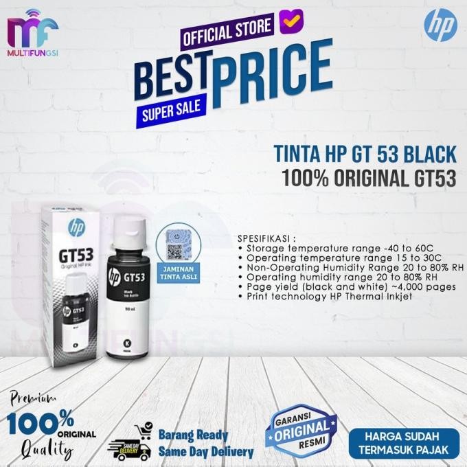 

TINTA HP GT 53 BLACK - 100% ORIGINAL GT53