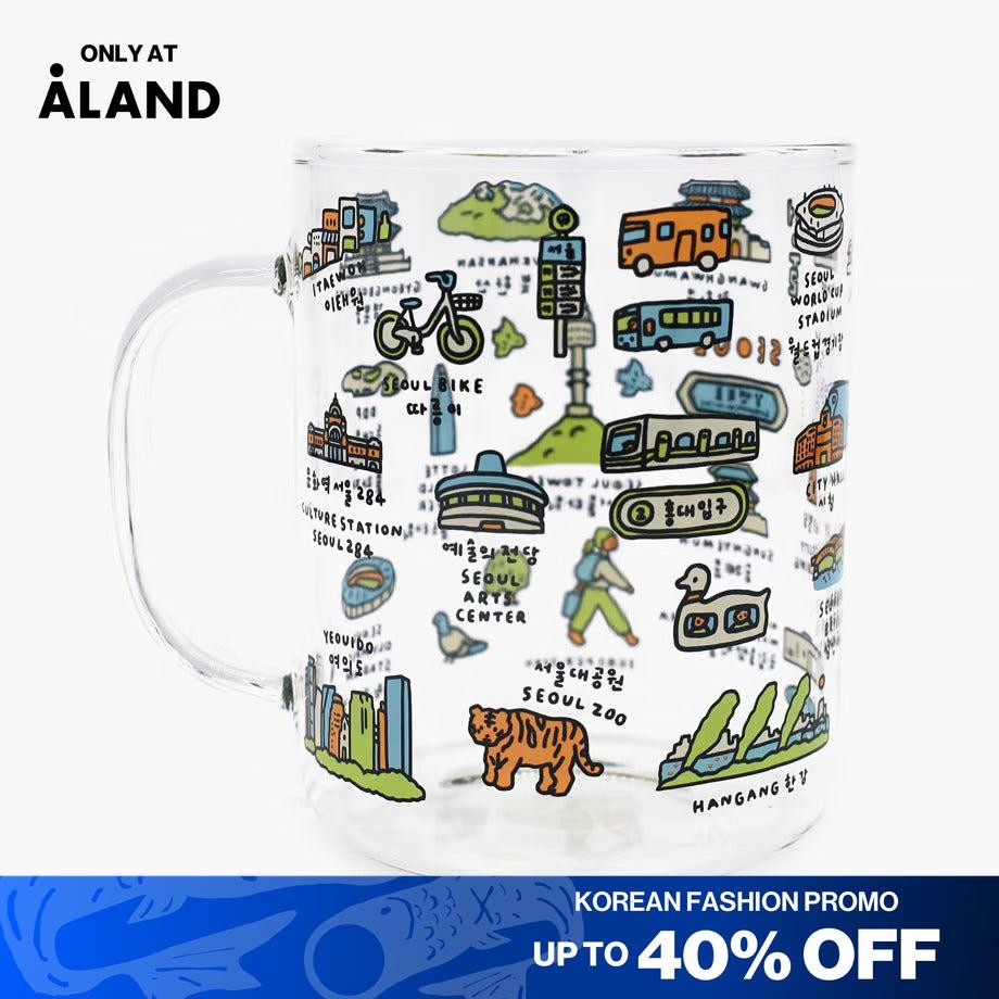 

[ALAND] ZERO PER ZERO - Drinking Glass L Seoul Dictionary L - Gelas Lucu