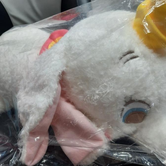 Ready Dumbo Snowy White Golden Pinky Ori Sega Disney. Boneka Dumbo Plushie