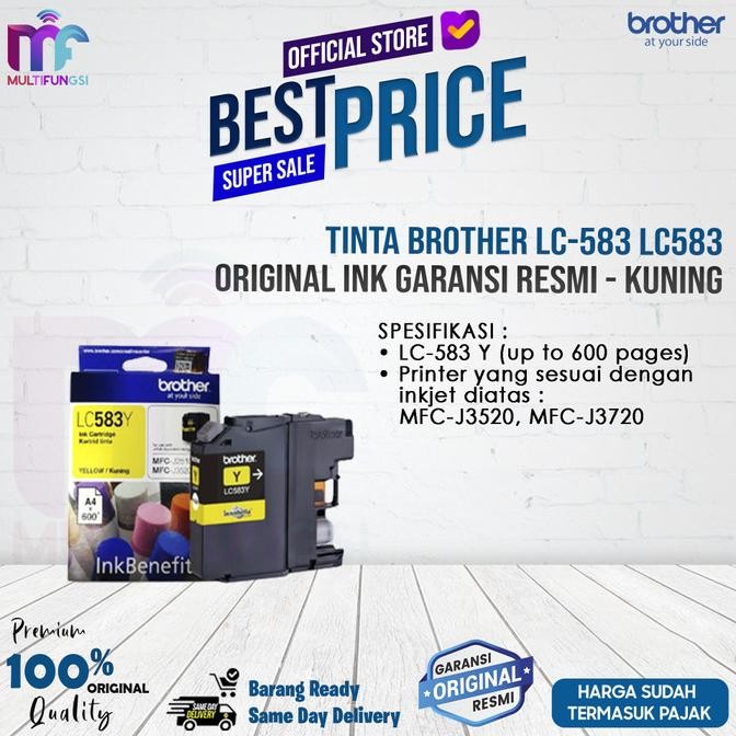 

Tinta Brother LC-583 LC583 Original Ink Resmi
