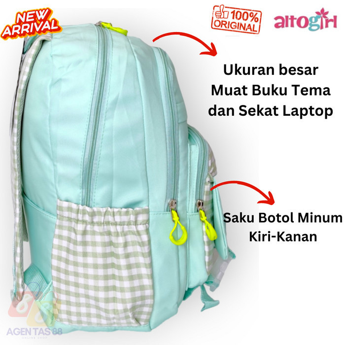 Tas Ransel Anak Sekolah Perempuan Sma Sd Smp Alto Korea Alto Girl Ori