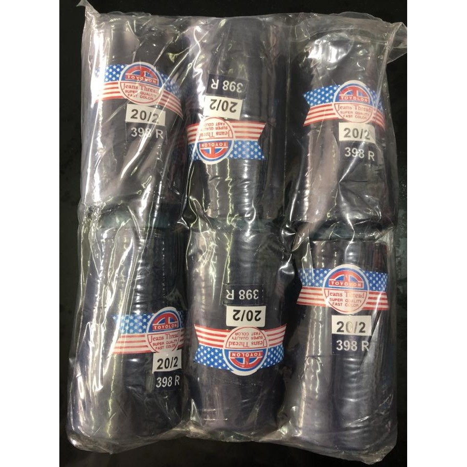 

Benang Jahit Jeans Toyolon 20/2 5000 yard (per lusin)