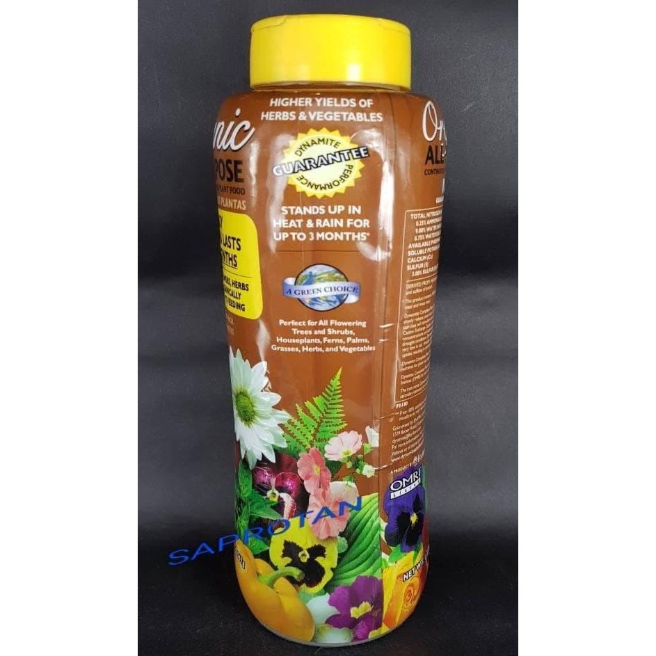 pupuk npk slow release DYNAMITE ORGANIC ALL-PURPOSE 567 gram