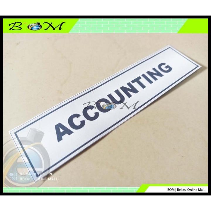 

TERMURAH STIKER STICKER TULISAN LABEL TEMPAT RUANGAN ACCOUNTING !!!!!!