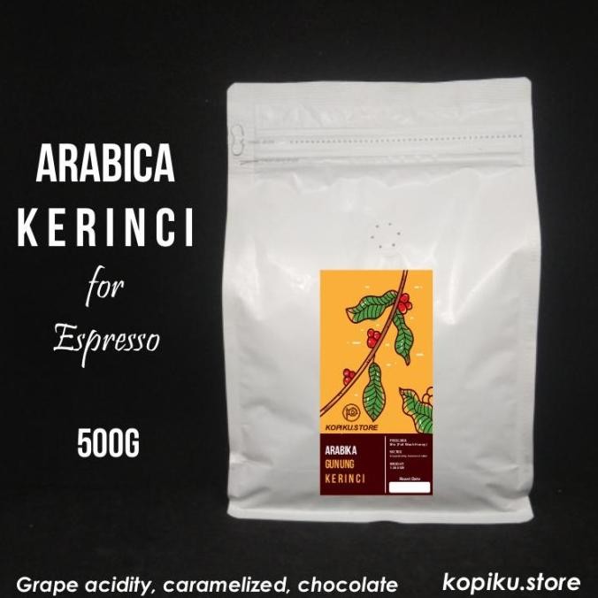 

Kopi Arabica Kerinci Full Arabica Espresso Beans 500G (Biji/Bubuk)