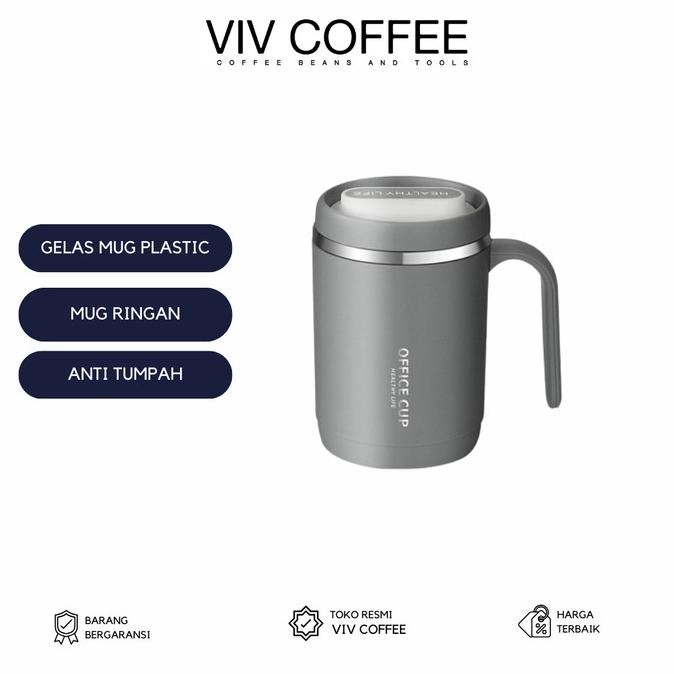 

Gelas Mug Plastik Drinking Cup 500ml Dengan Sedotan