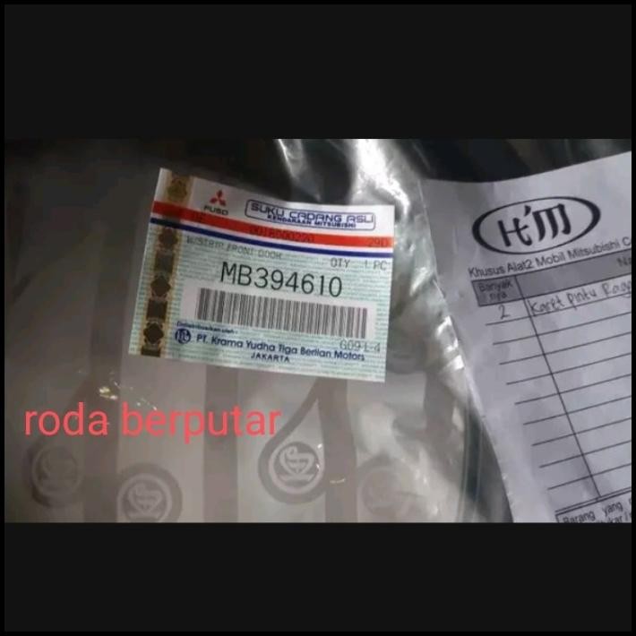 GRATIS ONGKIR KARET KACA PINTU MITSUBISHI COLT DIESEL RAGASA PS100 SEPASANG ASLI 