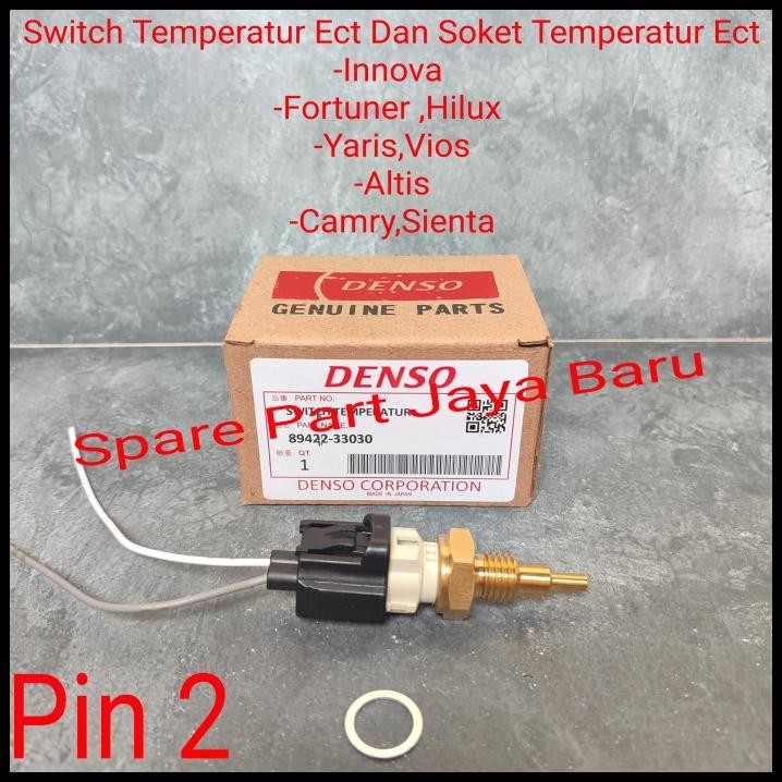 DISKON SWITCH ECT SENSOR TEMPERATUR SOKET ECT YARIS ALTIS SIENTA CAMRY DENSO 